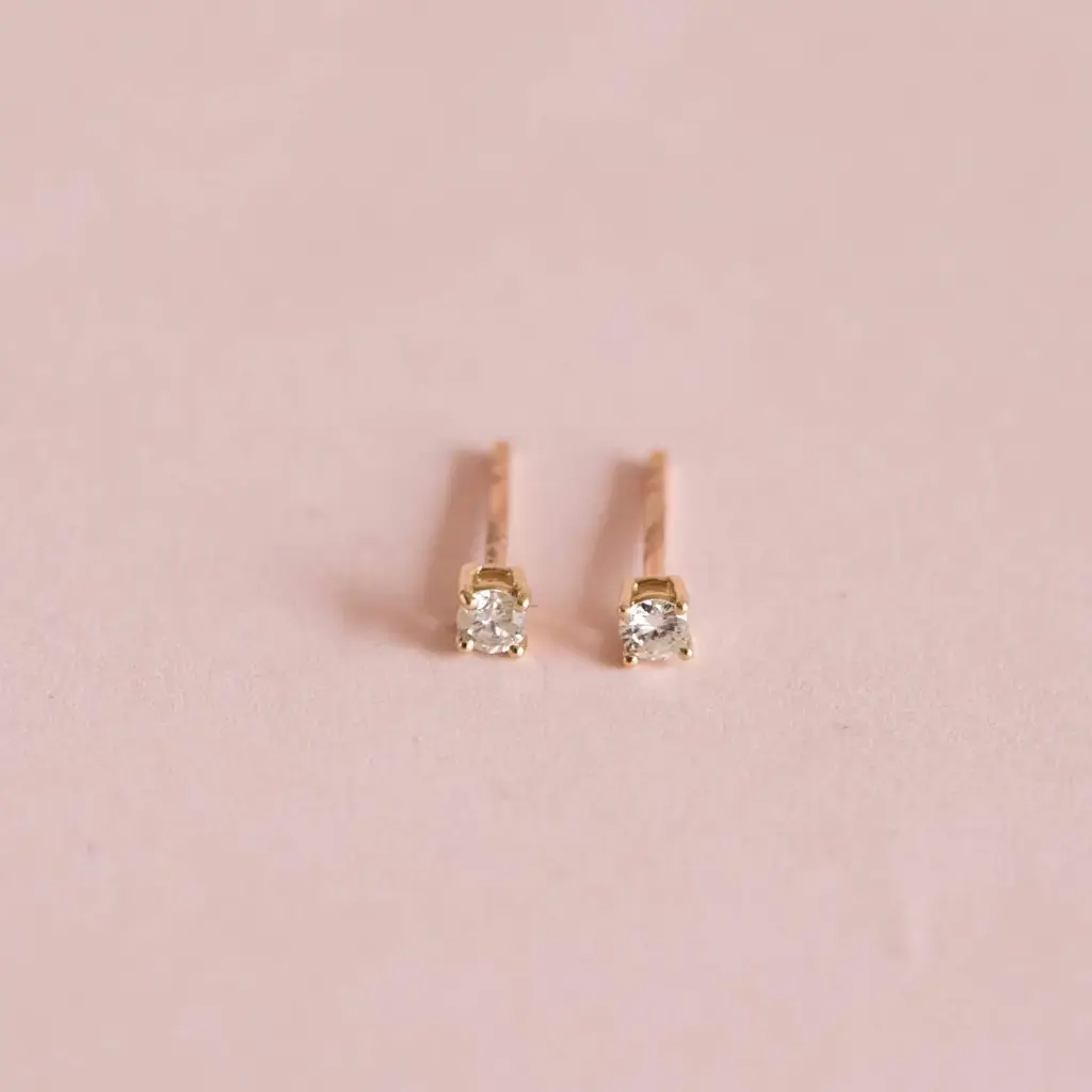 Aretes Solitario Diamond