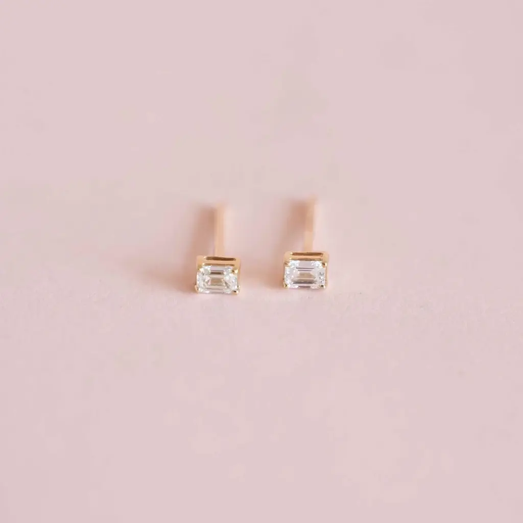 Aretes Baguette Diamond 1 pc