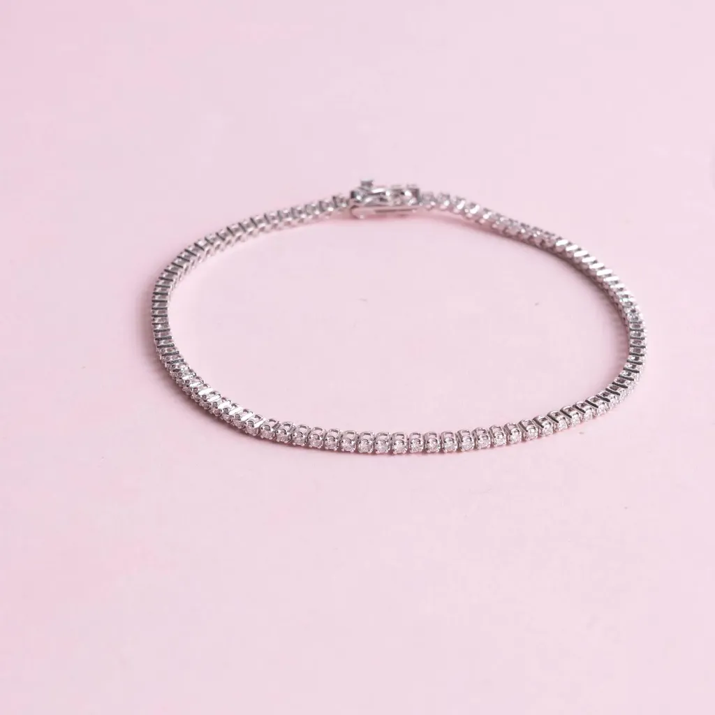 [3668] Bracelet Diamond Baguette