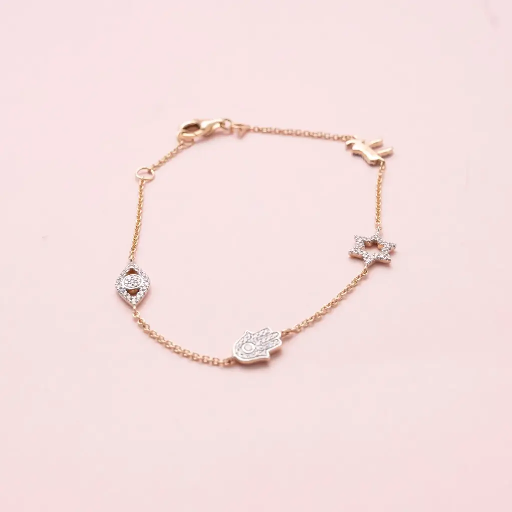 Pulsera Fatima Estrella Ojo Diamond