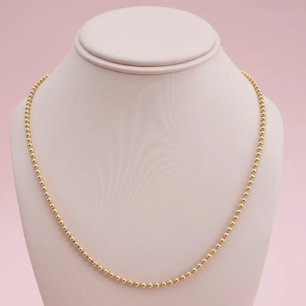 Cadena Bolitas Gold