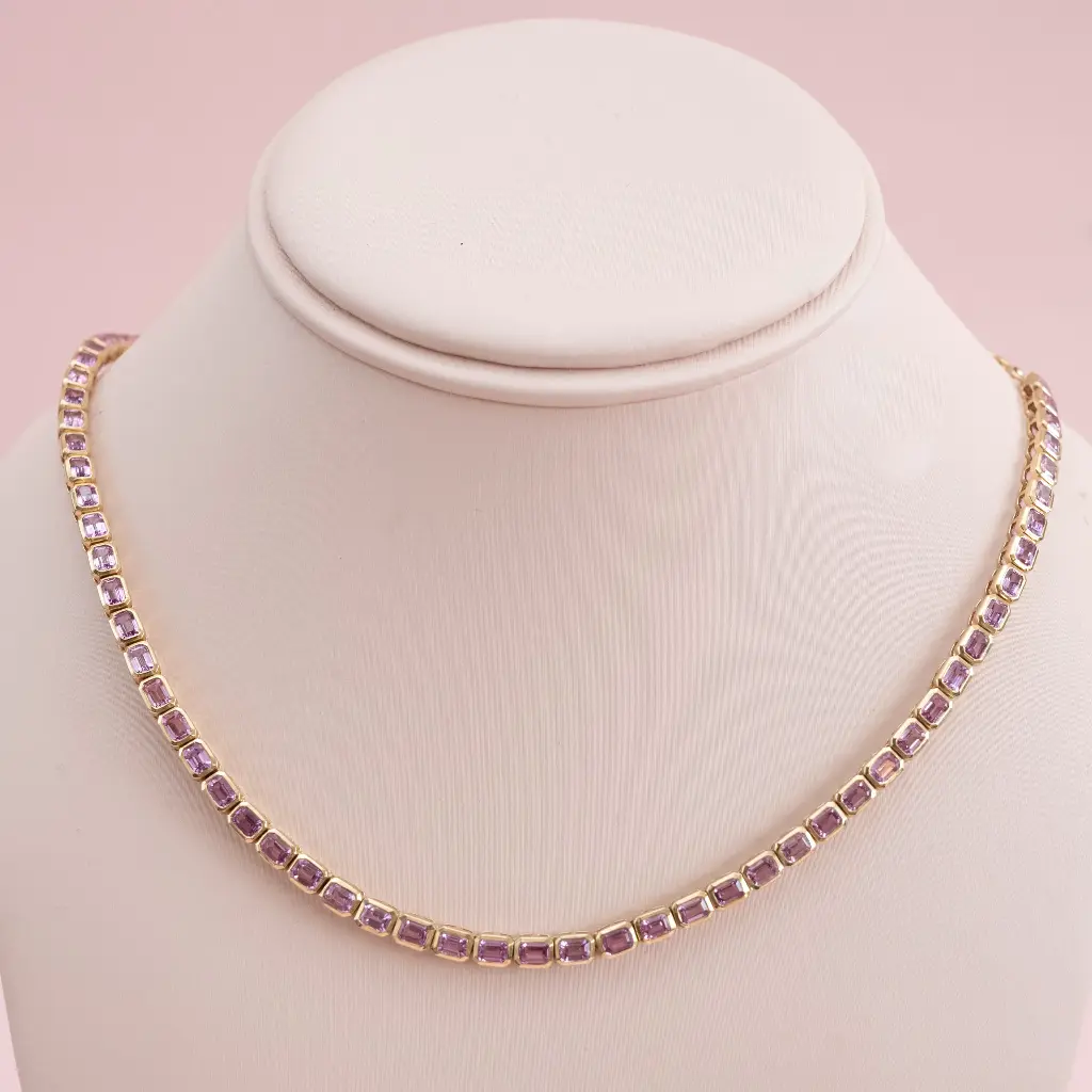 Riviera Sapphire Pink Square