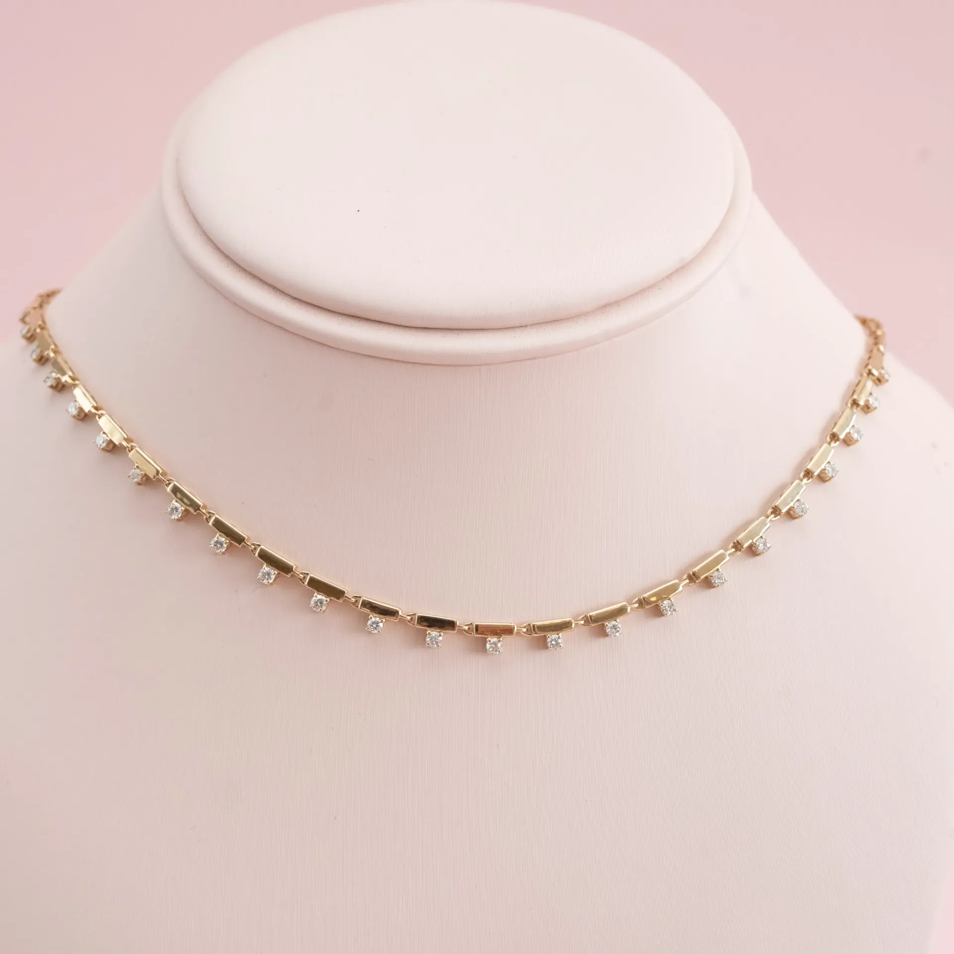 Necklace Gold Diamond Colgantes