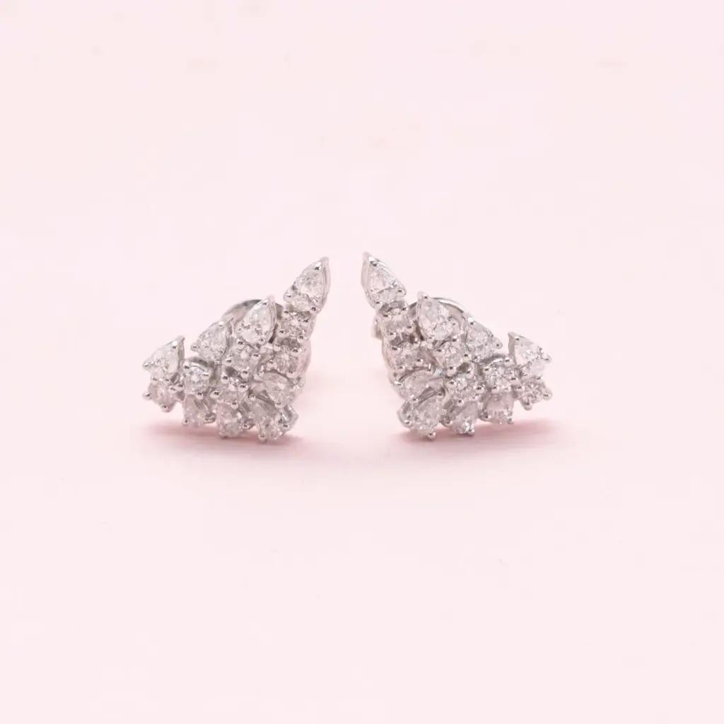 Aretes Diamond Abanico Gotas