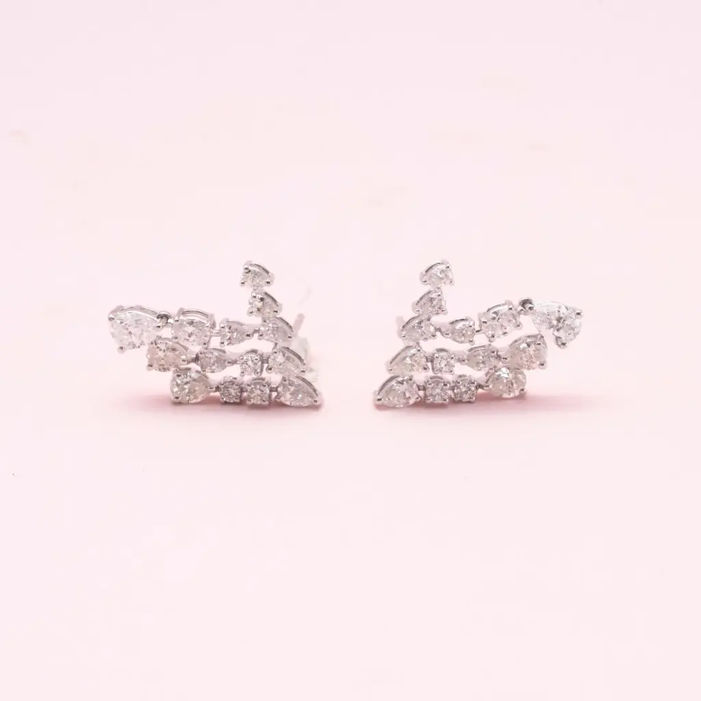Aretes Gotas Colgantes Diamond