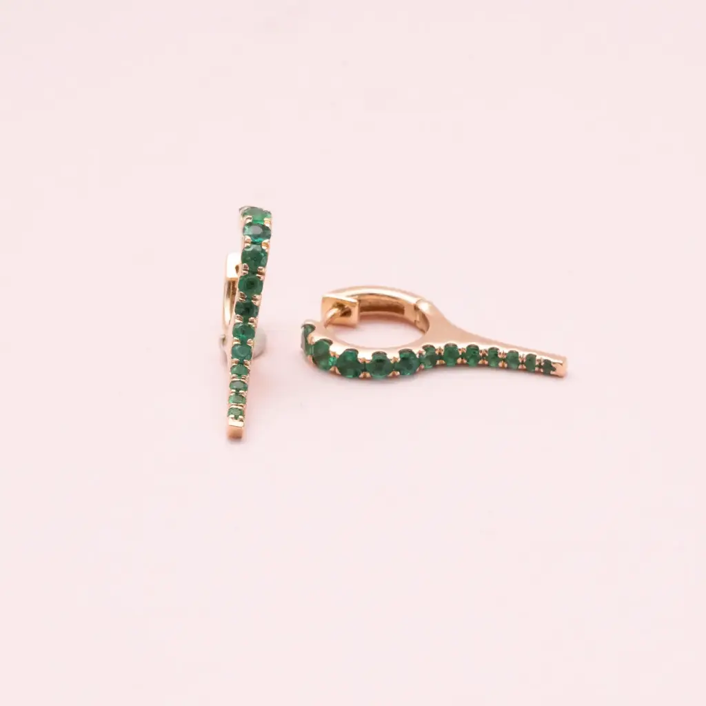 Aretes Pico Emerald