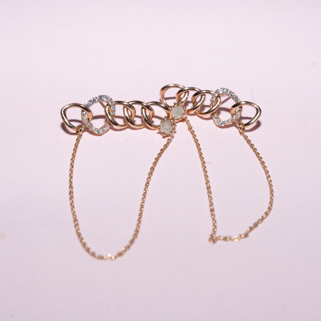 Aretes Eslabon Cadena Colagantes