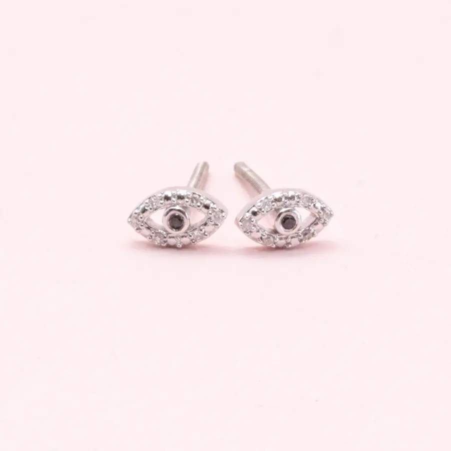 [4060] Aretes Eye Diamond Cuerda