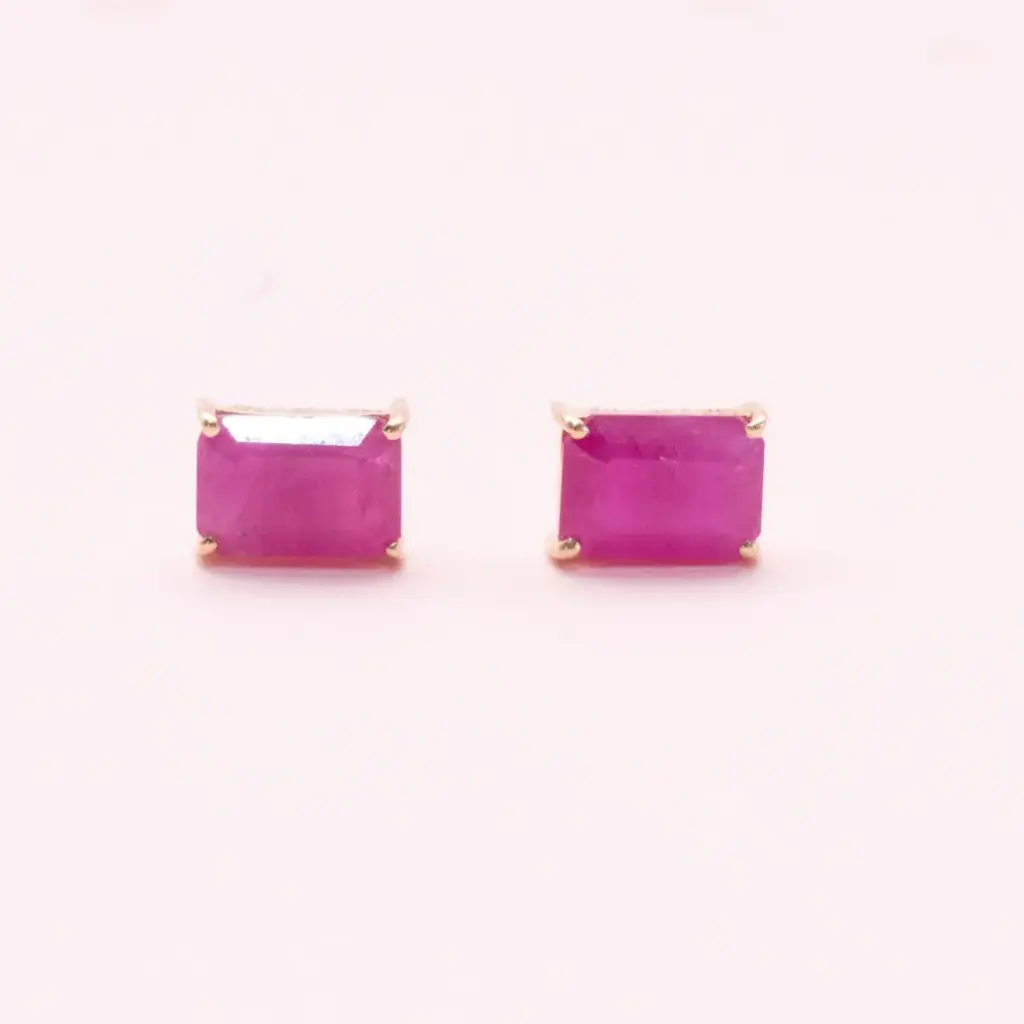 Aretes Barra Ruby