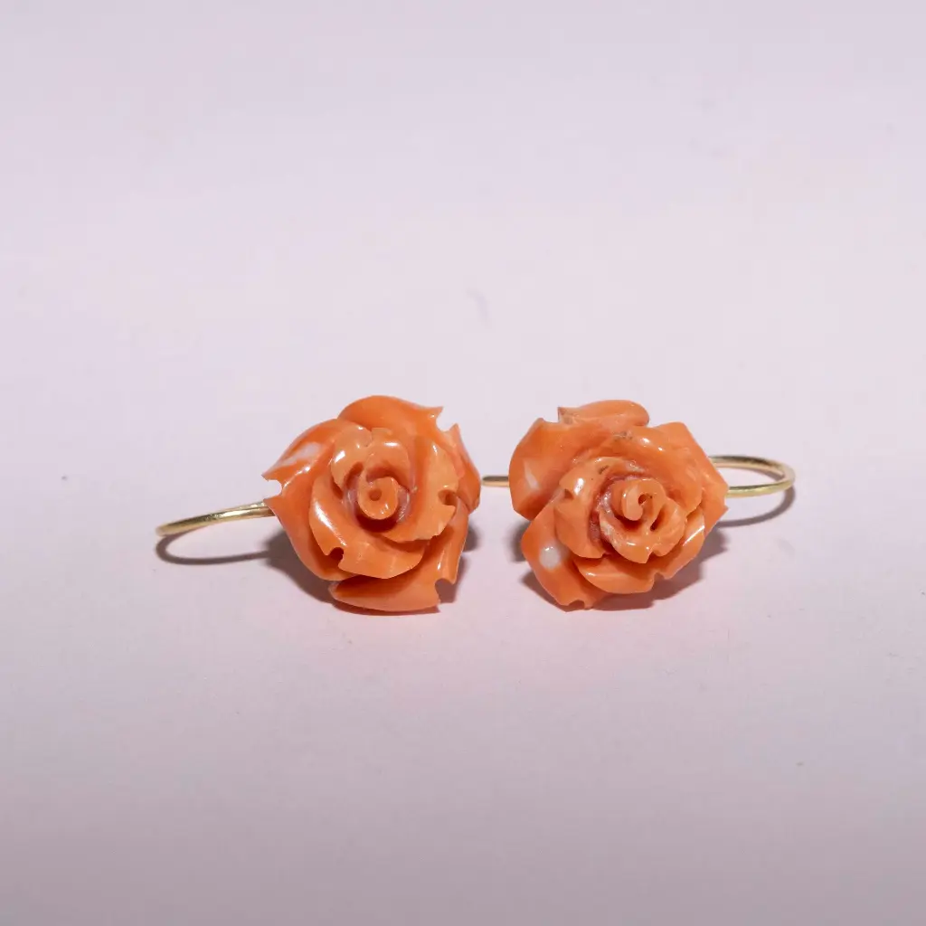 [4102] Aretes Flower Orange
