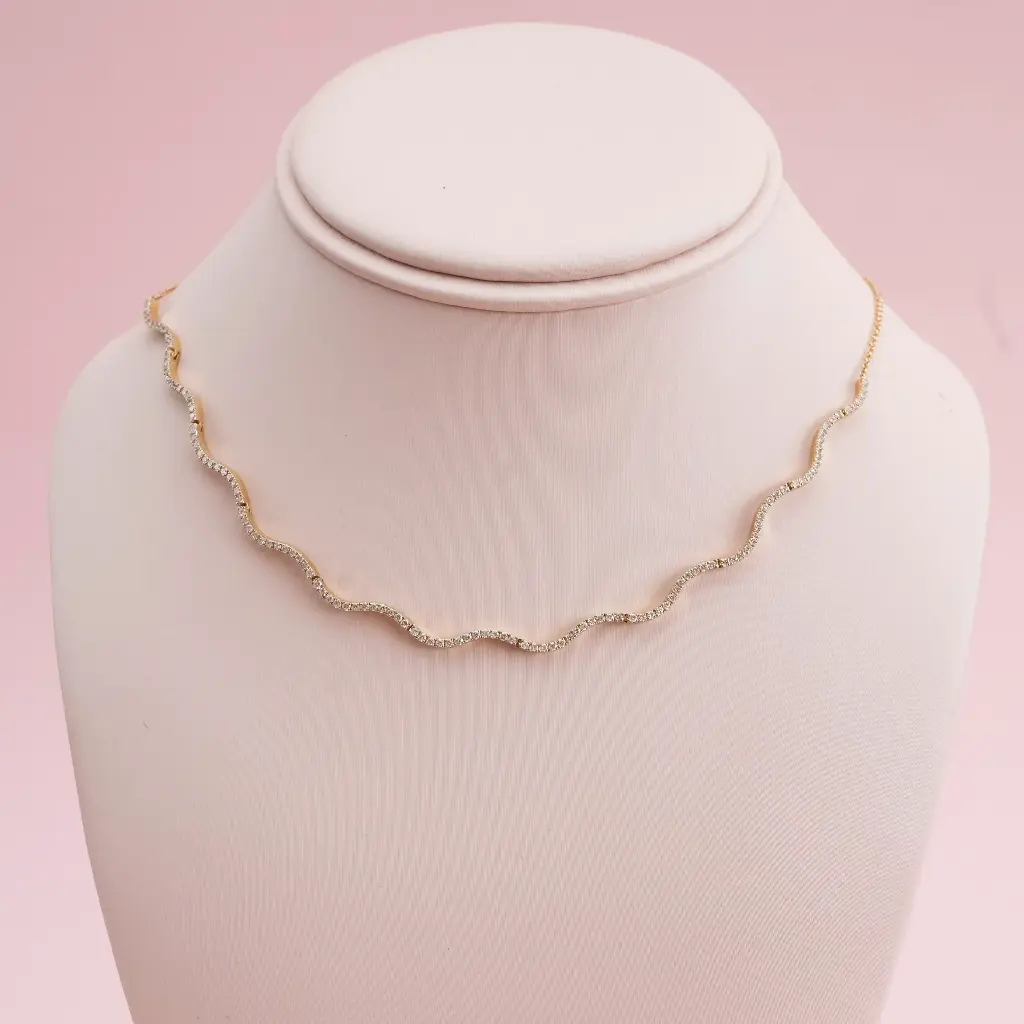 Collar Ondas Diamonds
