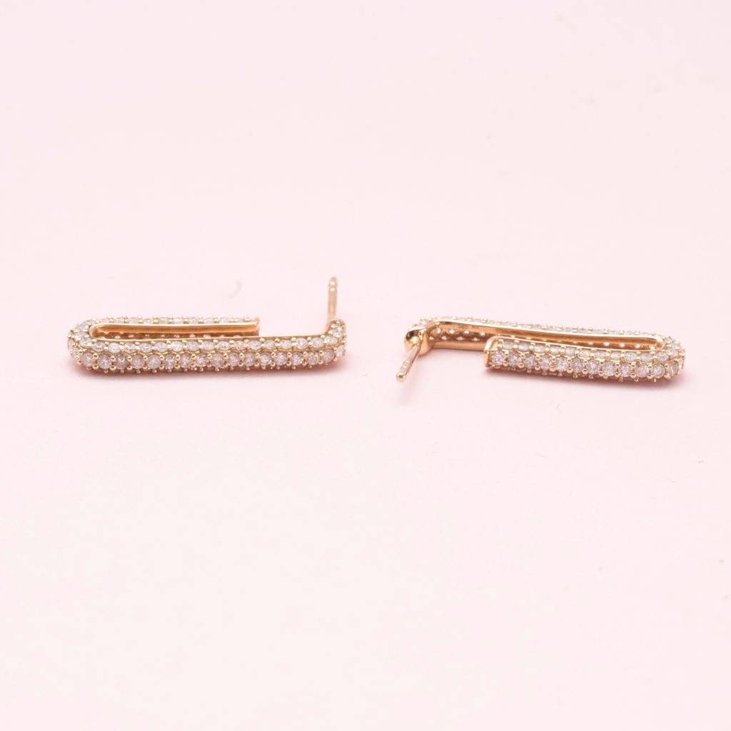 Aretes Clip Diamond Large