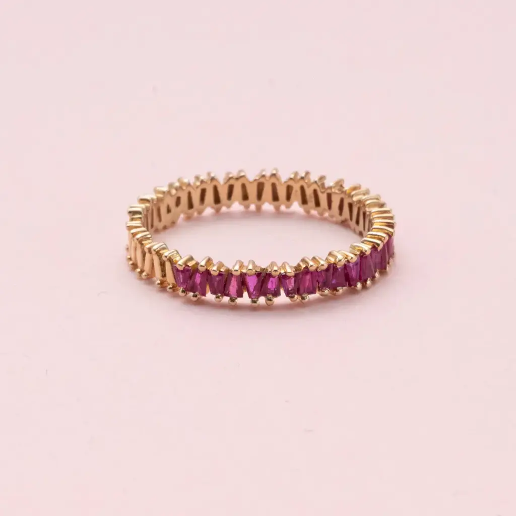 Anillo Baguette Ruby Figuras