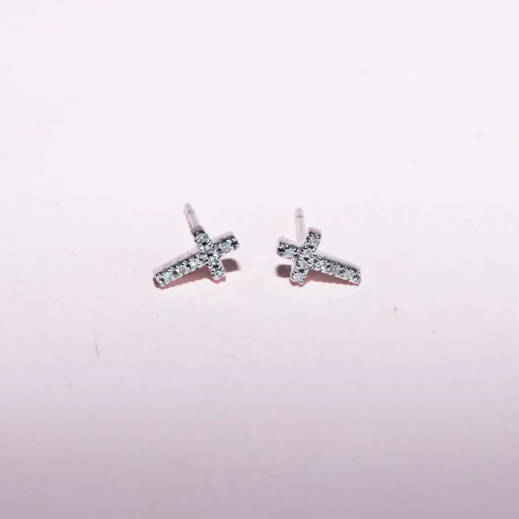 Aretes Cross Diamond W