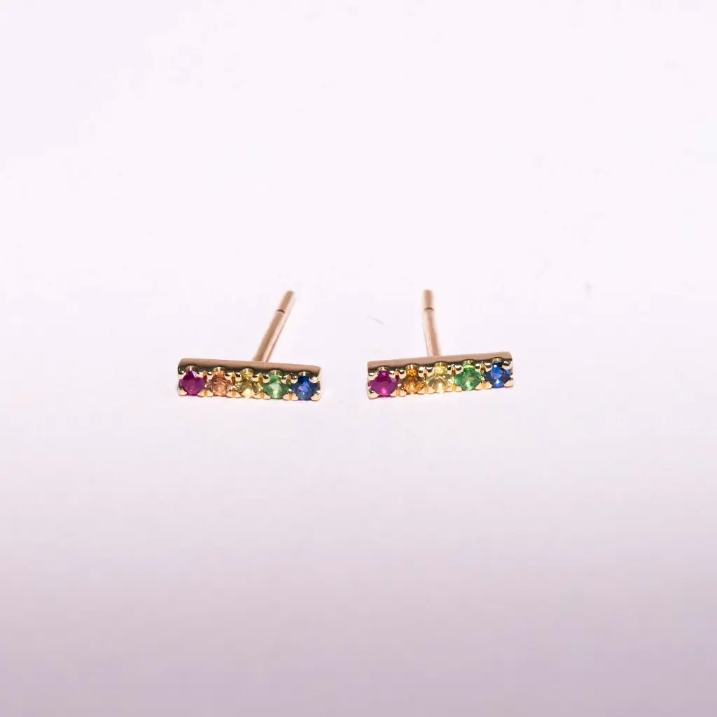 Aretes Barra Color