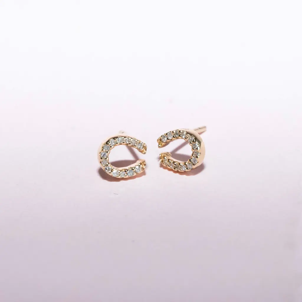 Aretes Herradura Diamond