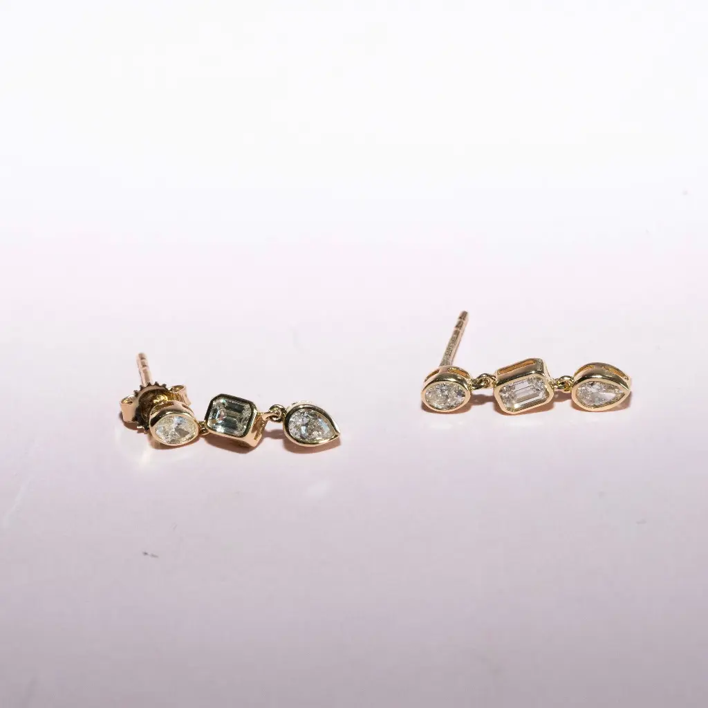 Aretes Figuras colgante Diamond