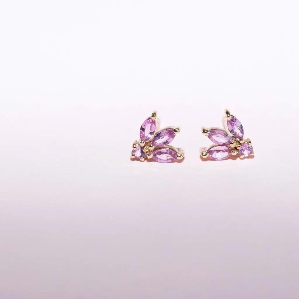 Aretes Sapphire Pink