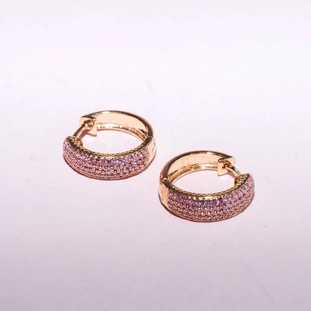 Arracadas Sapphire Pink