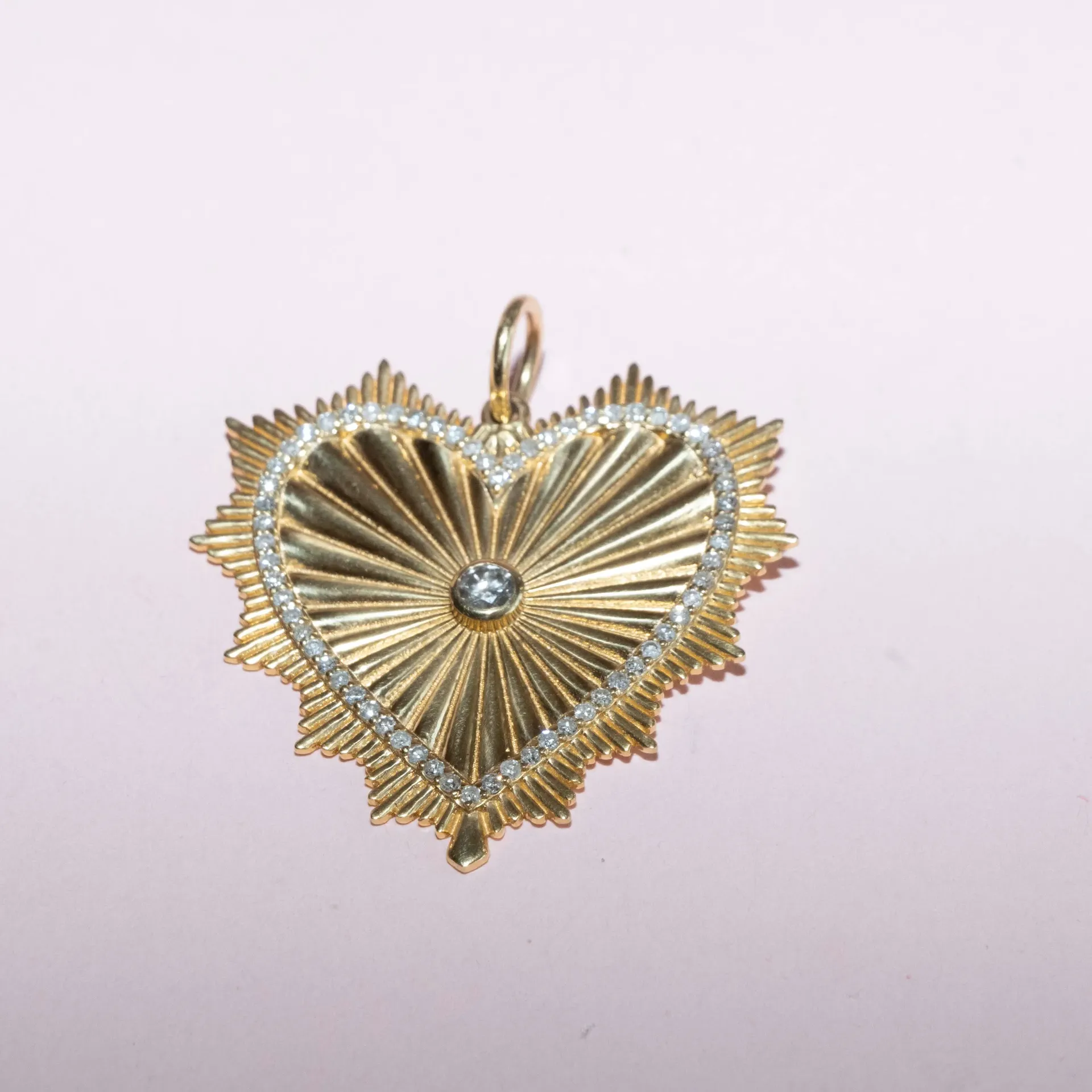 Heart Diamond Gold Lineas