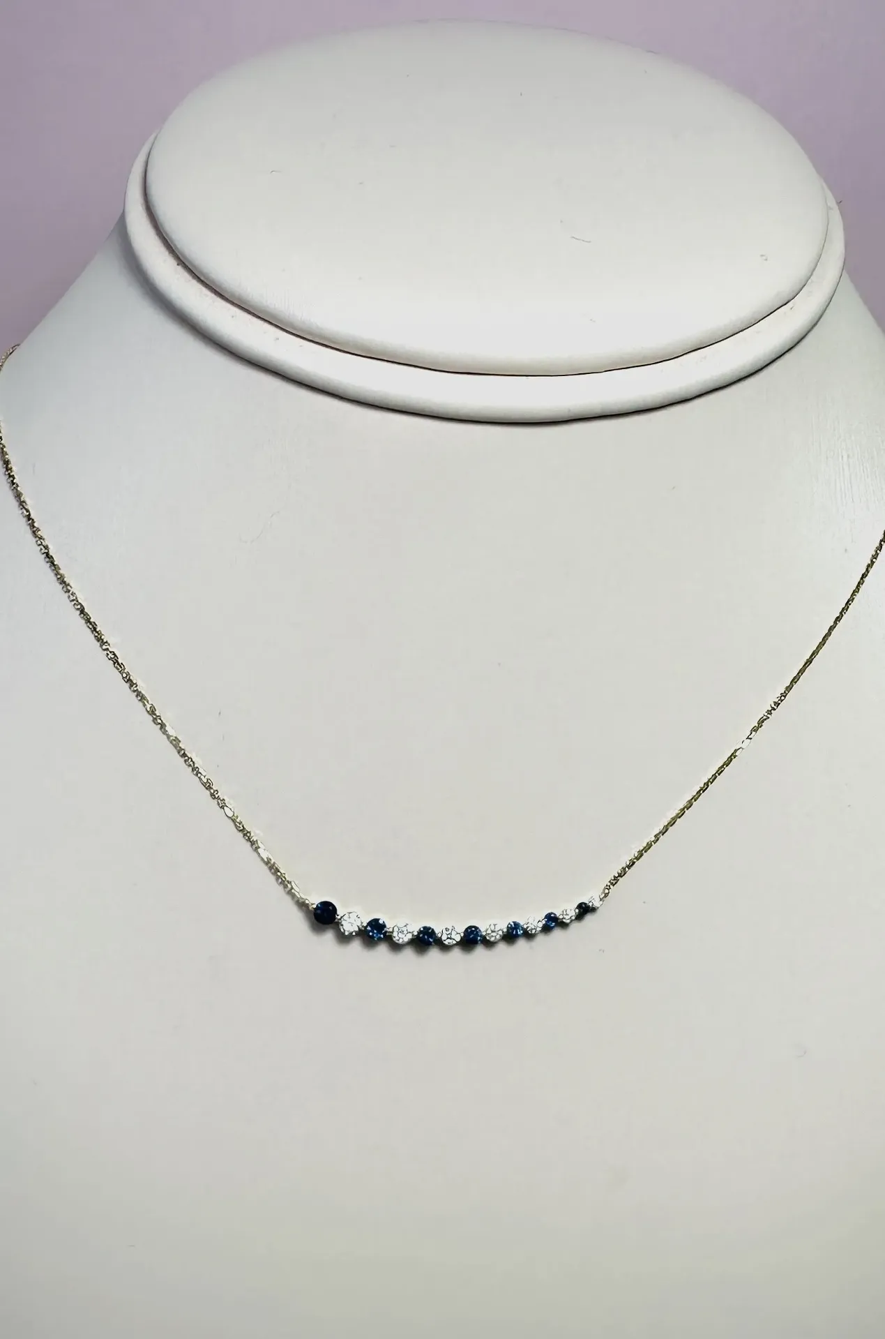Necklace Guia Sapphire Blue Diamond