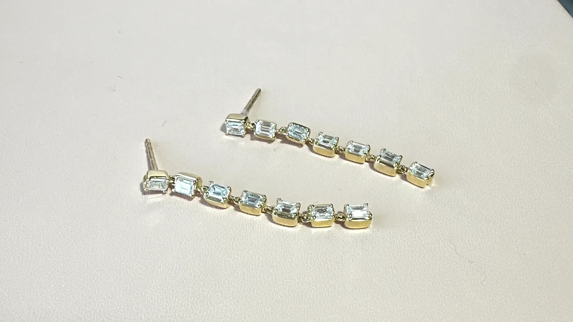 Aretes Largos Diamond Square