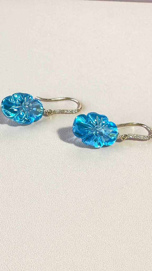 Blue Topaz And Diamond