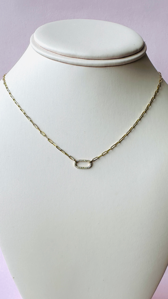 Necklace Sapphire Colors Clip