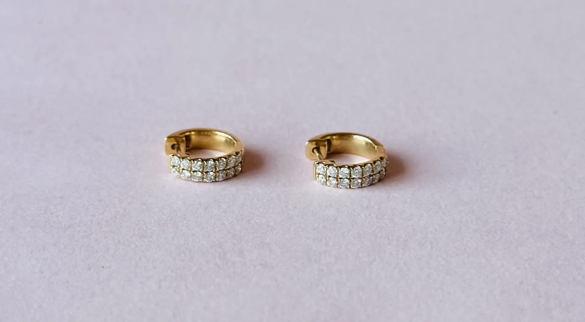 Arracadas Diamond Gruesas