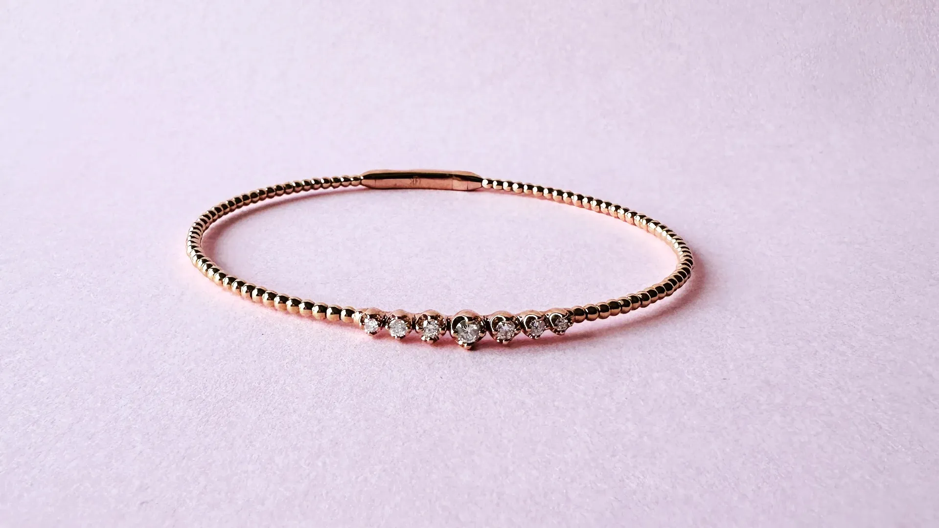 [4896] Brazalete Diamond Centro Yellow