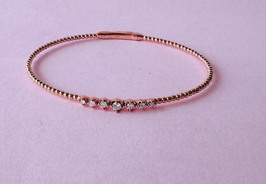 Brazalete Diamond Centro Rose