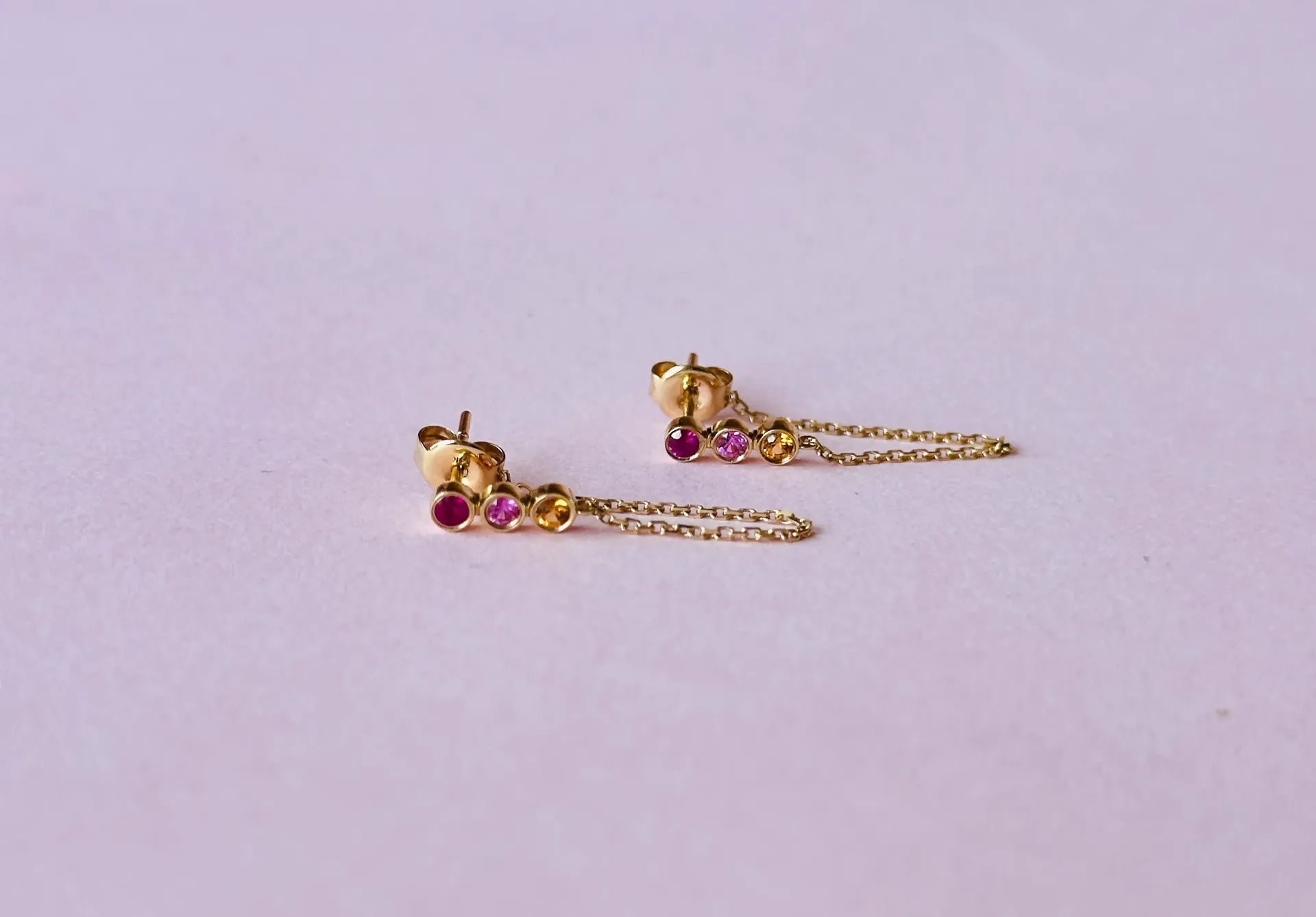 Aretes Cadena Colors