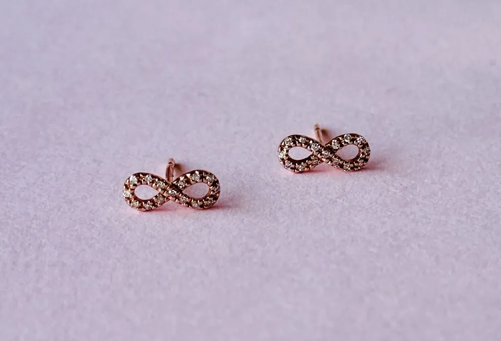 Aretes Infinito Gold Rose