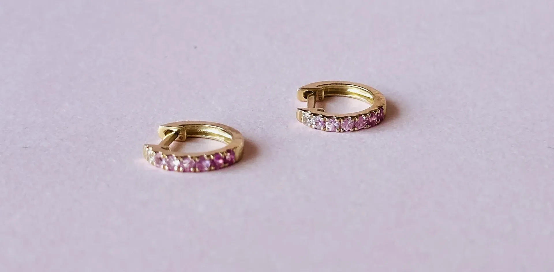 Arracadas Sapphire Pink