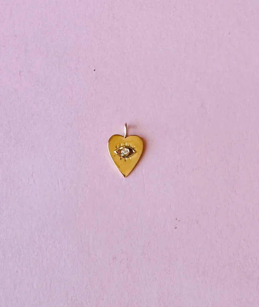 Charm Heart Eye Diamond