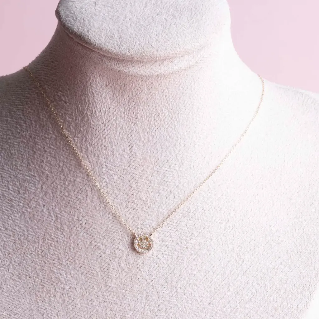 Necklace Happy Face Daimond