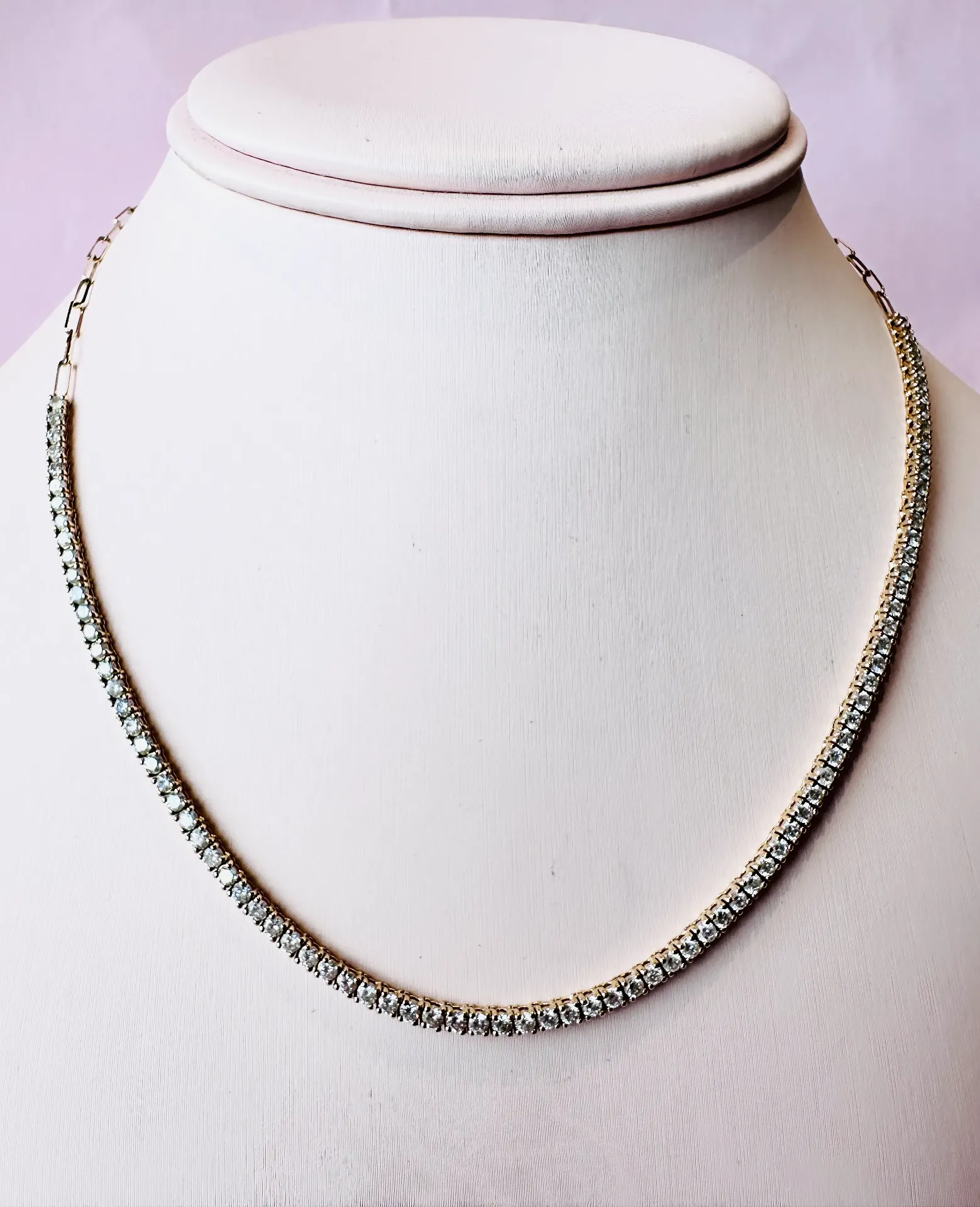 Diamond Half Paper Clip 2.8 ct Y