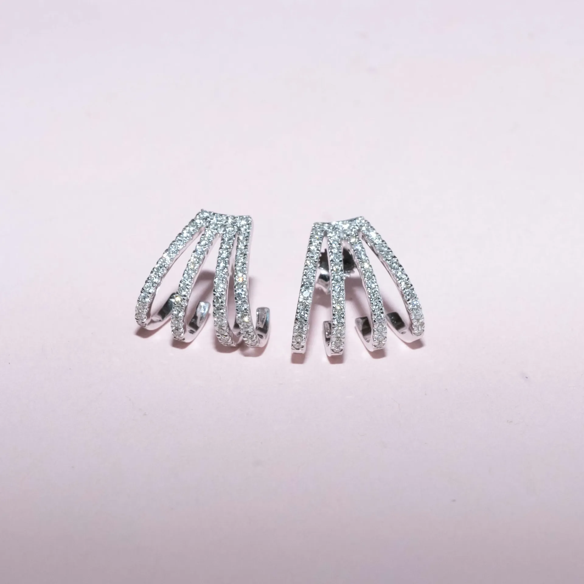 [5130] Gold Diamod Earrings