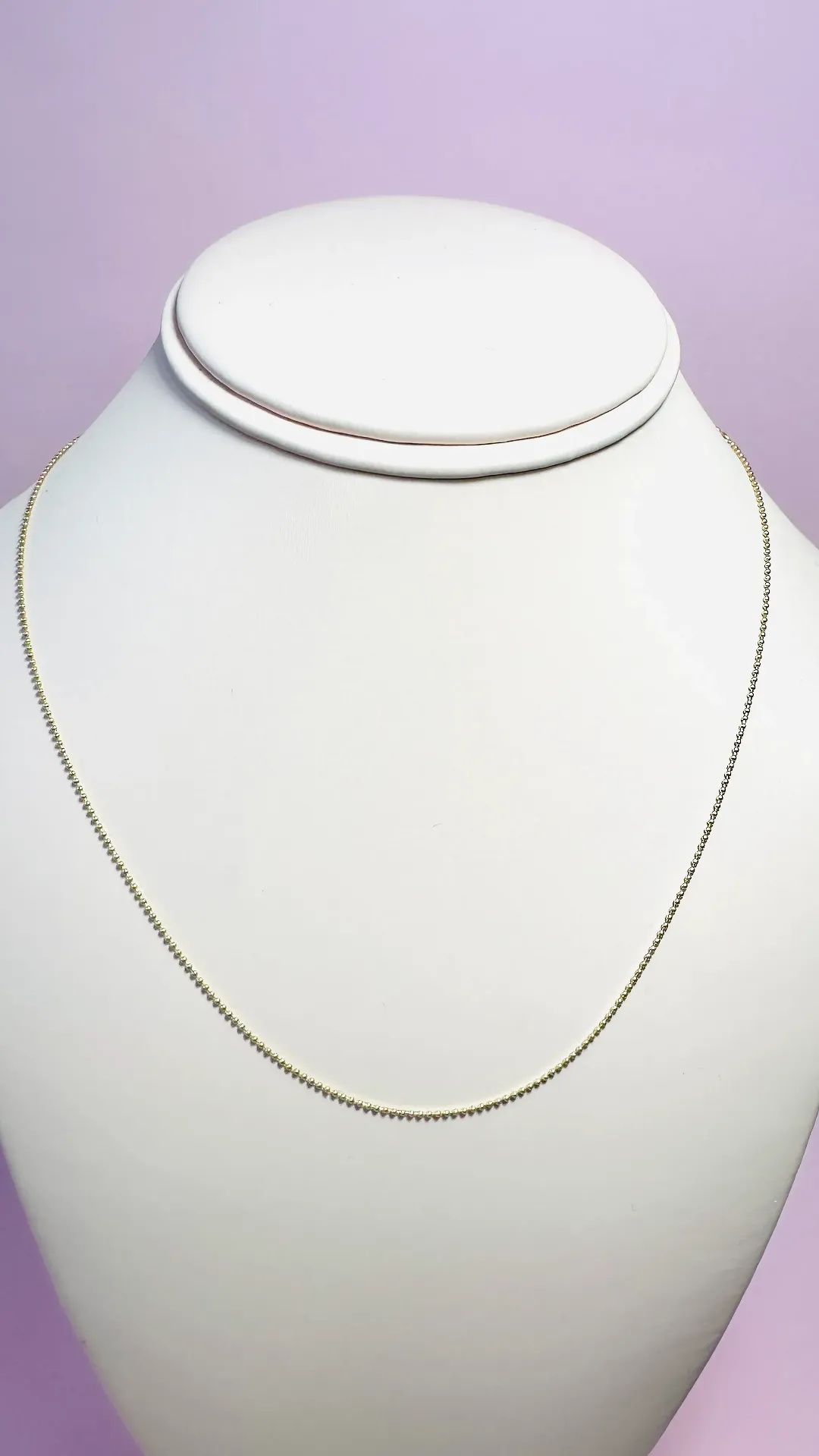 Yellow Gold Ball Necklace