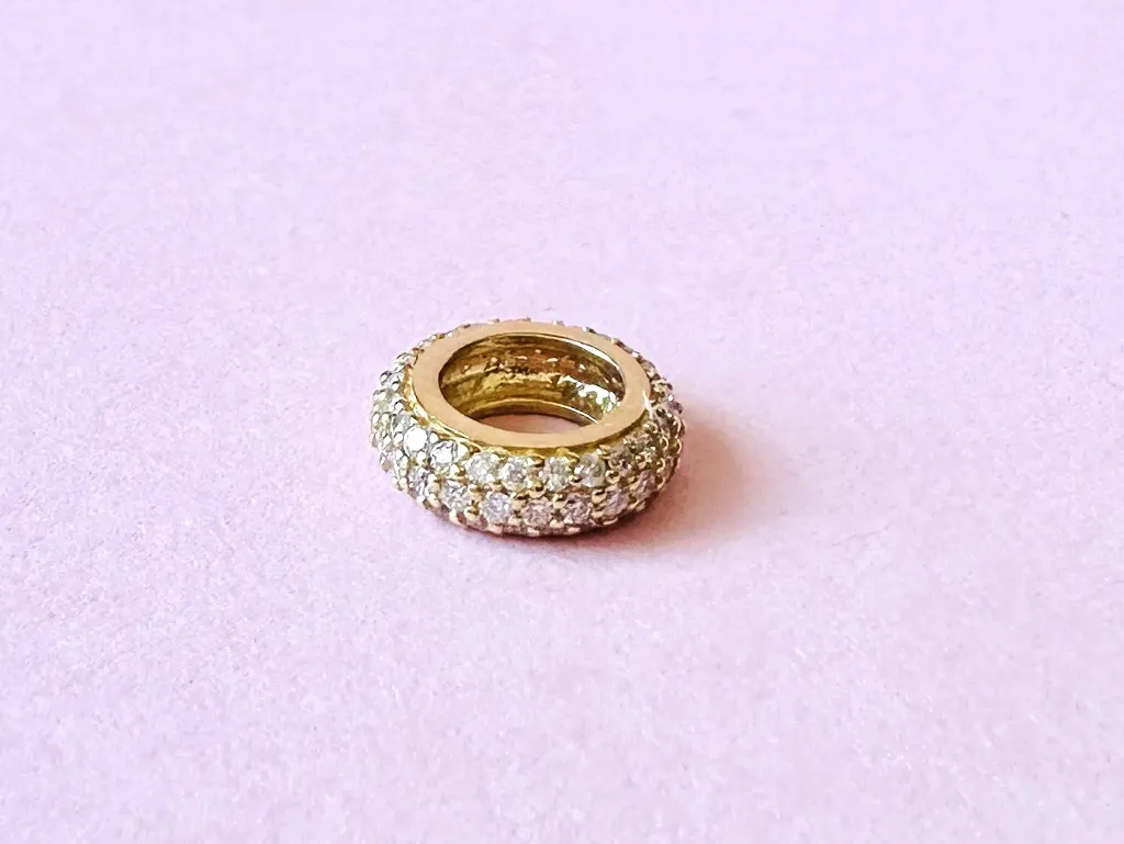 Yellow Gold Diamond Rondelles