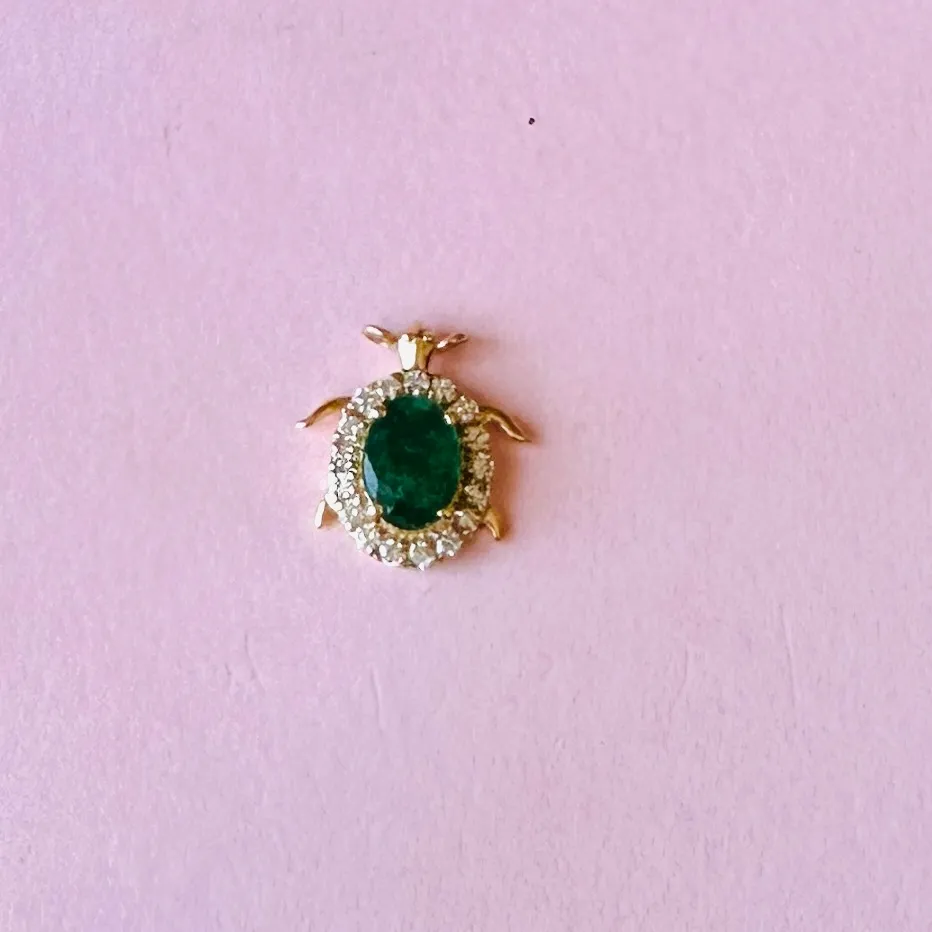 [5239] Charm Tortuga Emerald