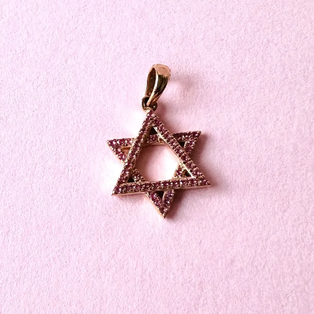 [5254] Charm Estrella Sapphire Pink