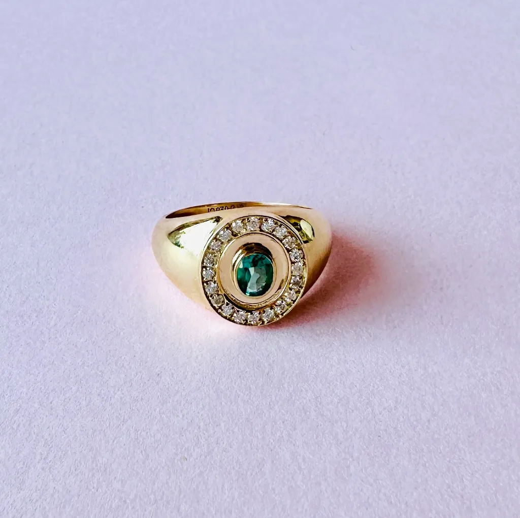 Anillo Emerald Chonky Diamond