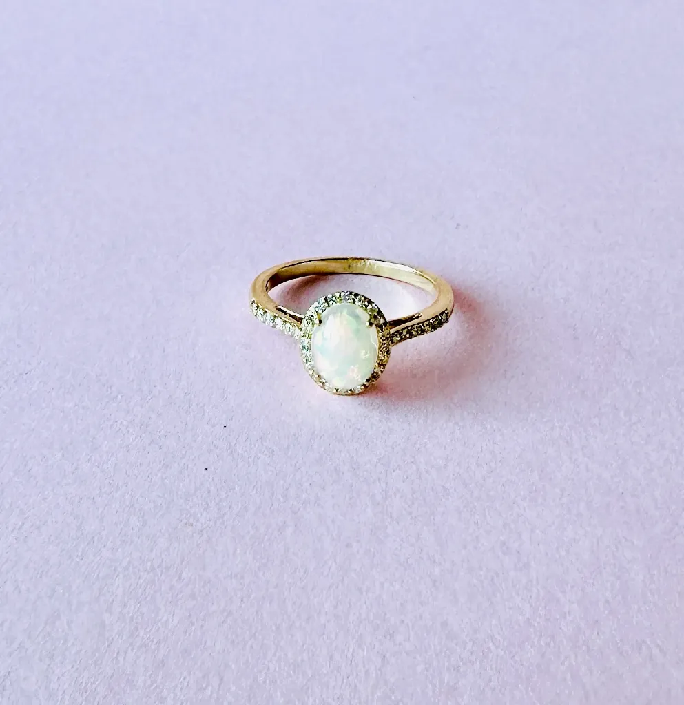 [5299] Anillo Opalo Diamond