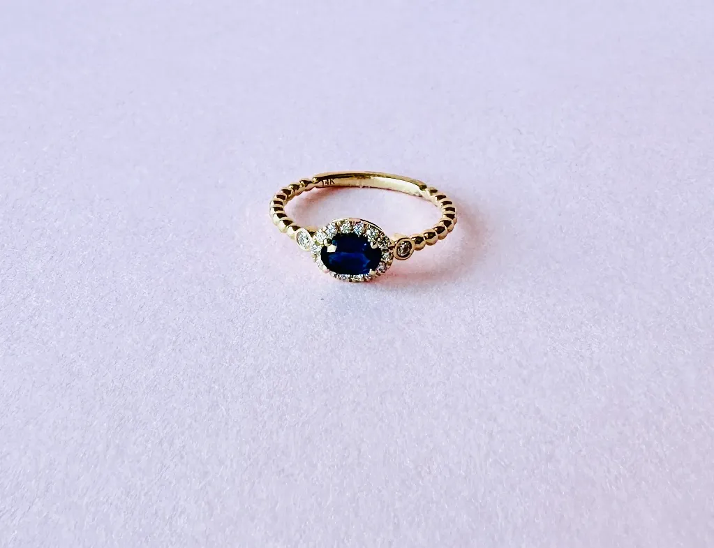 Anillo Sapphire And Diamond