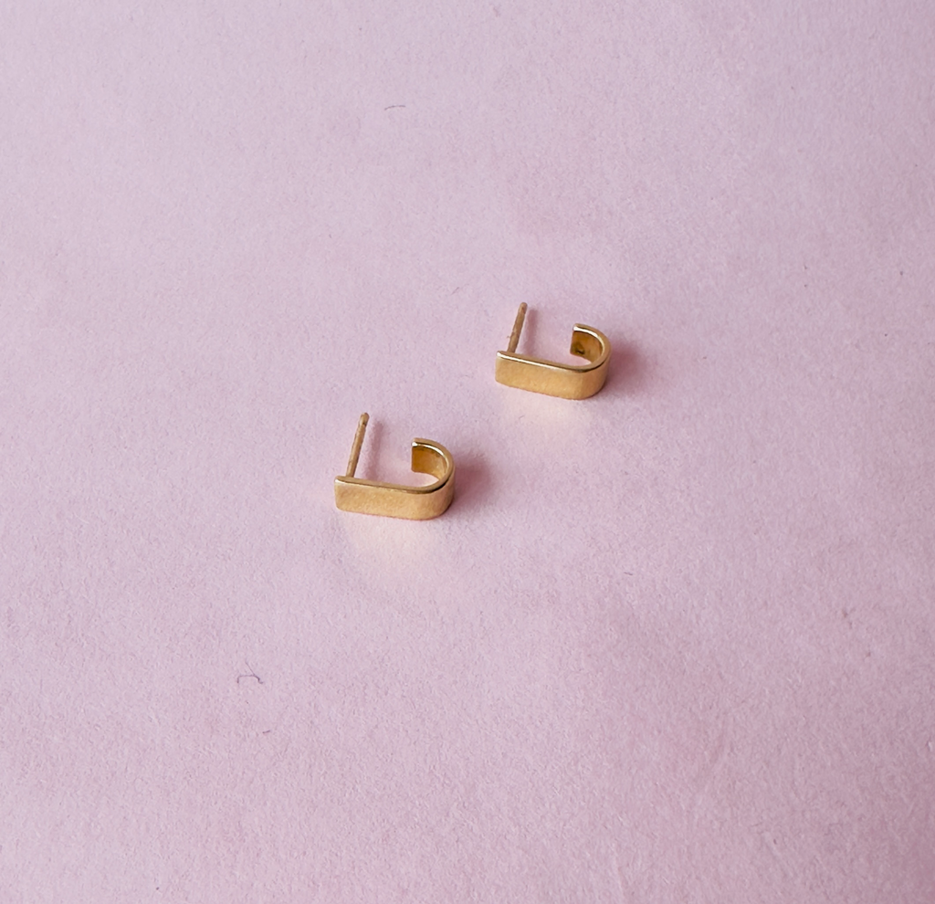 [5315] Aretes Curvos Gold