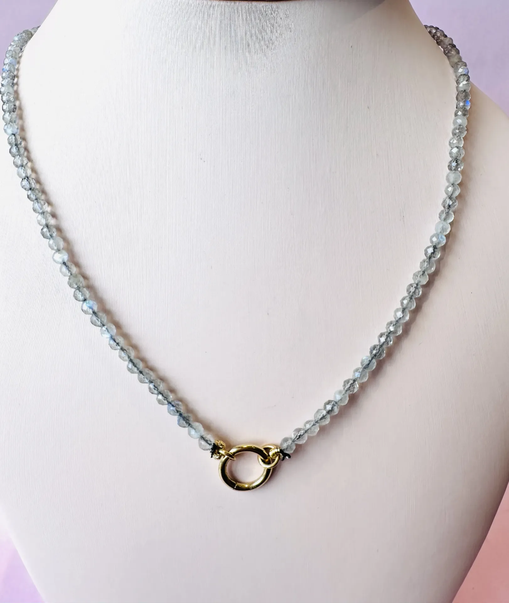 Necklace Balls Moonstone