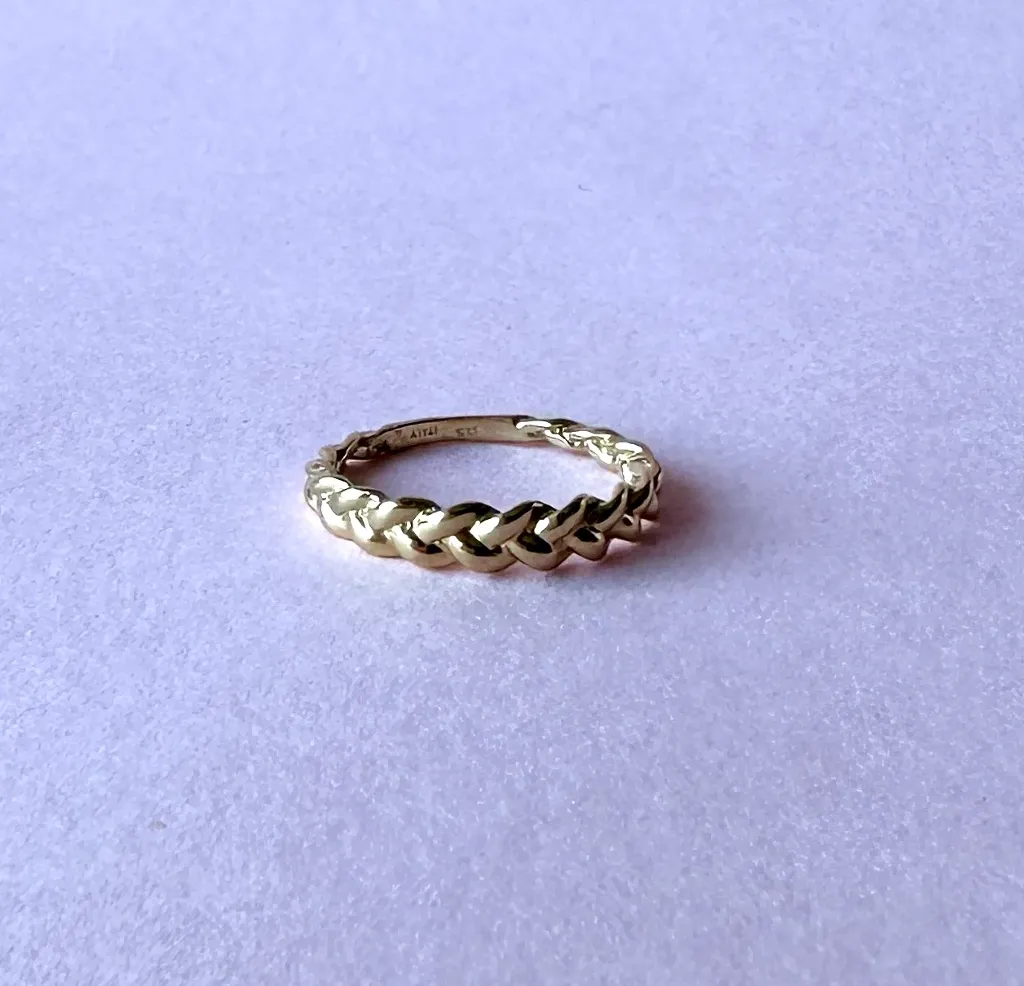 [5333] Anillo Trenza Gold