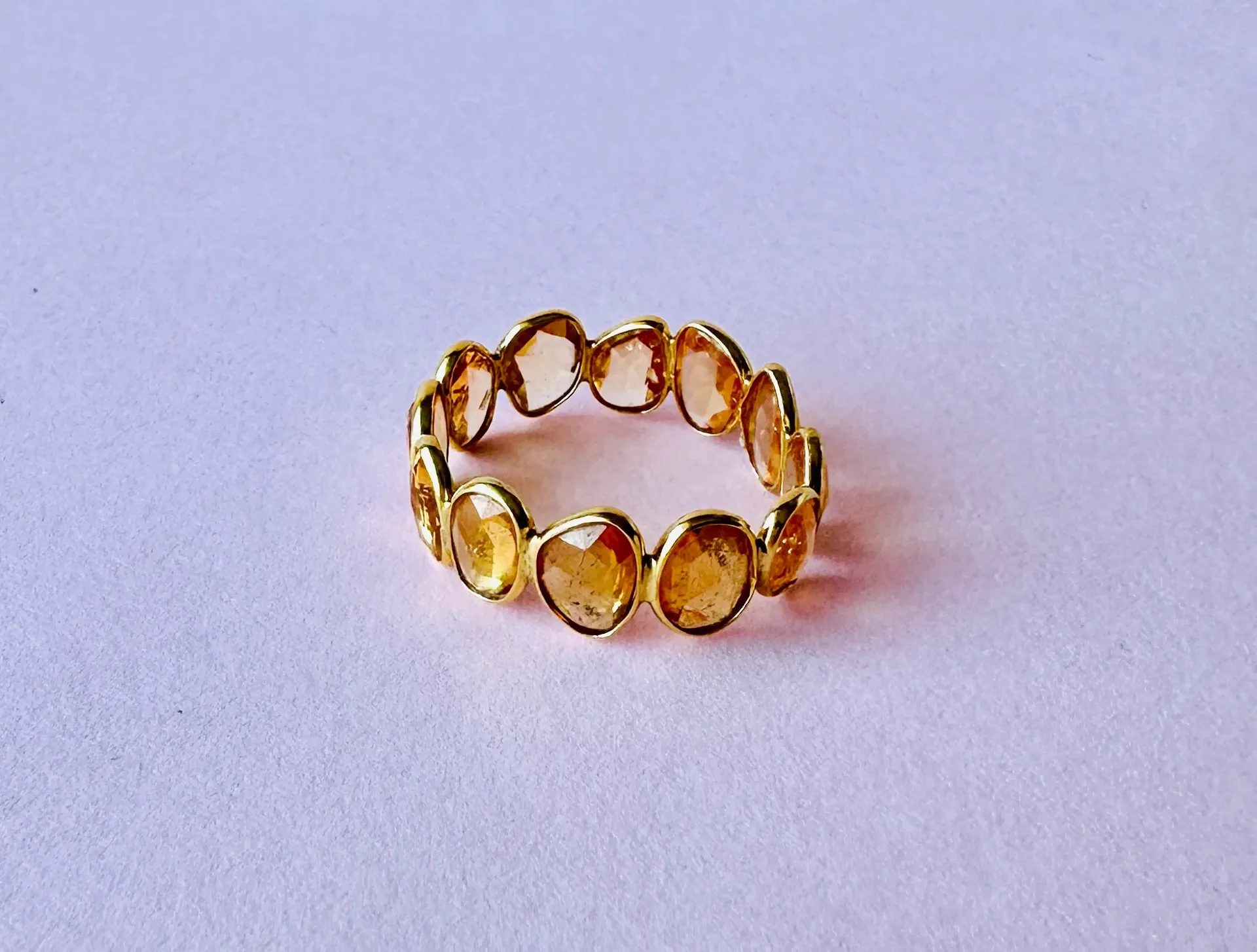 [5354] Anillo Gotas Sappgire Amabar