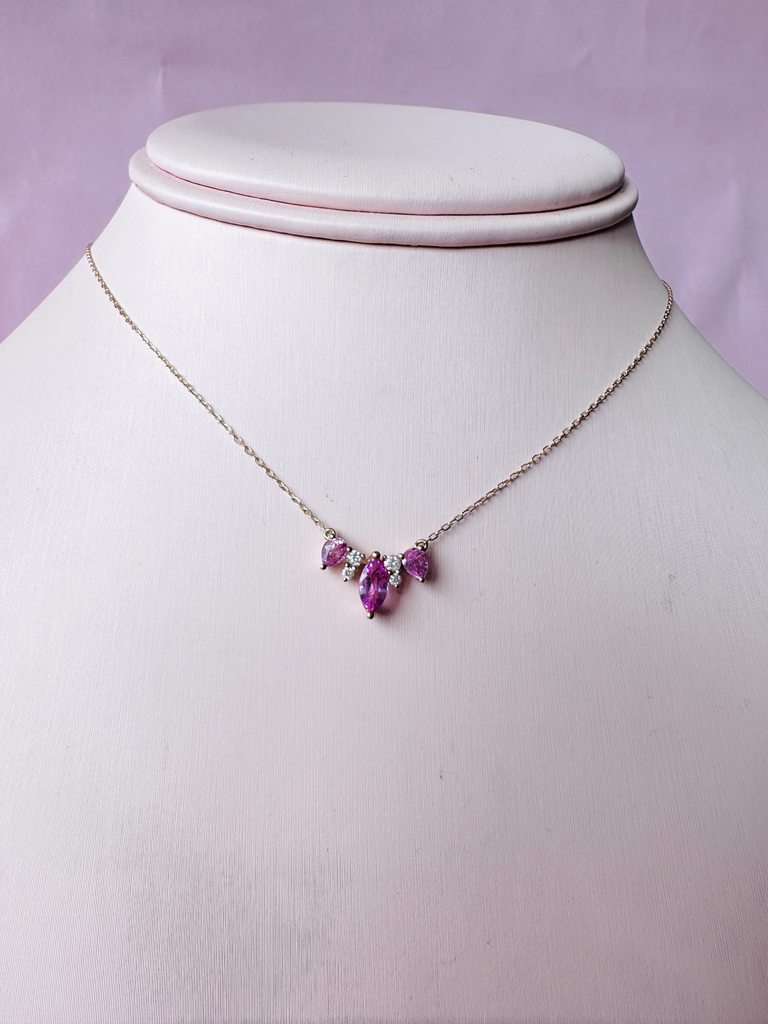 Necklace Sapphire Pink Diamond